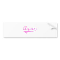 Ayers Last Name Classic Style Bumper Stickers