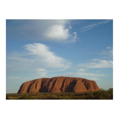 Ayers Rock Poster by toesinthesand