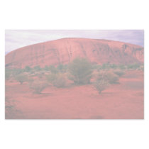Ayers Rock, Uluru National Park, Australia Desert Custom Stationery