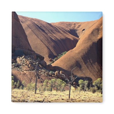 Ayers Rock, Uluru National Park, Northern Territor Fridge Magnet by beautifulclicks