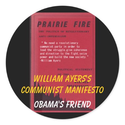 ayerscommunistmanifesto, William Ayers's Commun... Stickers by jenniekurono