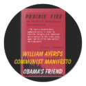 ayerscommunistmanifesto, William Ayers's Commun... stickers by jenniekurono ayerscommunistmanifesto, William Ayers's Commun... stickers