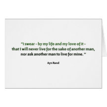 Ayn Rand Quote Card