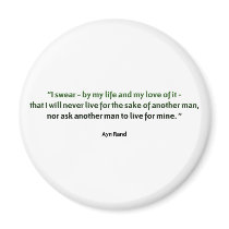 Ayn Rand Quote magnets by PreciousDesigns Ayn Rand Quote magnets