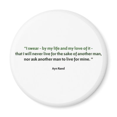 Ayn Rand Quote Magnets by PreciousDesigns
