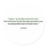 Ayn Rand Quote Stickers