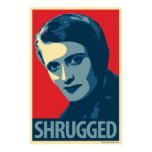 Ayn Rand - Shrugged: OHP Poster