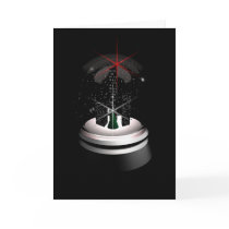 Ayn Rand Snow Globe Greeting Card