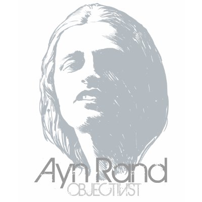 Ayn Rand T-Shirt by Libertymaniacs