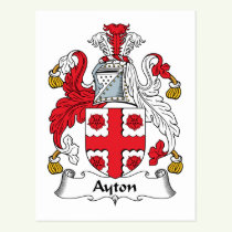 Ayton Family Crest Postcard
