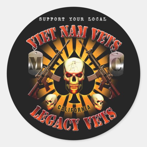 Ayuda negra Vietnam/diseño del cráneo de la bujía  Pegatinas