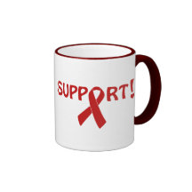 ¡Ayuda roja de la cinta! Tazas