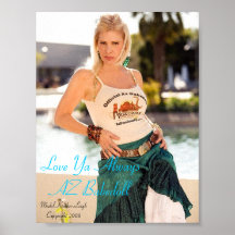 AZ Babedoll Autographed Poster Liminted Time Only
