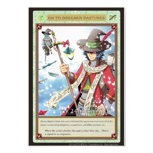 AZ card - ON to Greener Pastures