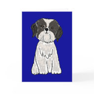 AZ- Cute Shih Tzu Notecards or Greeting Cards card
