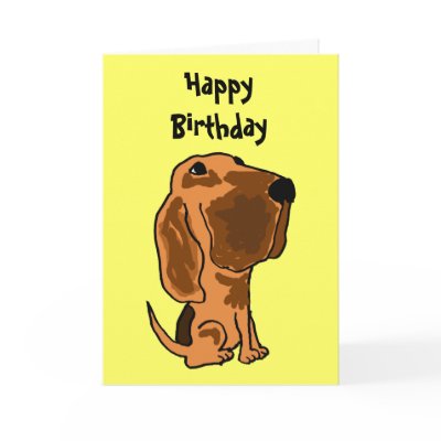 AZ- Funny Bloodhound Birthday Card by inspirationrocks