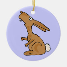 AZ- Funny Bunny Rabbit Ornament
