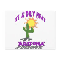 AZ-It's a Dry Heat Postcard