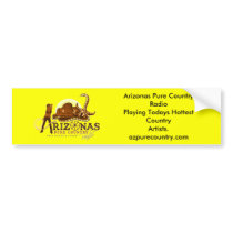 AZ Pure Country Radios New Bumper Sticker bumper stickers