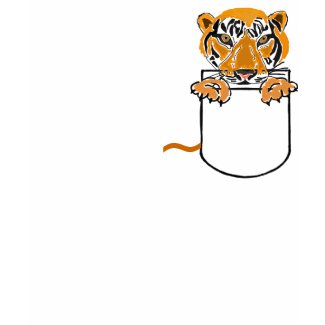 AZ- Tiger in a Pocket shirt shirt