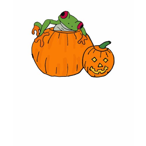 AZ- Tree Frog in a Pumpkin Shirt shirt