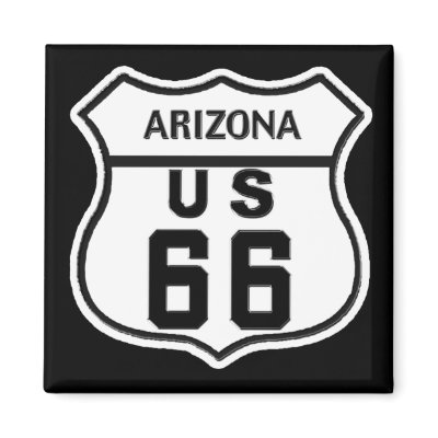 AZ US ROUTE 66_ FRIDGE MAGNETS by ZsTees