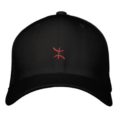 aZa rouge de 3 cm Embroidered Hats by zarouri