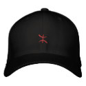 aZa rouge de 3 cm embroidered hats by zarouri aZa rouge de 3 cm embroidered hats