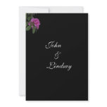 Azalea Black Wedding Invitation