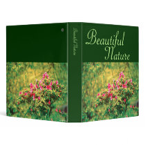 Azalea blooming 3 ring binder