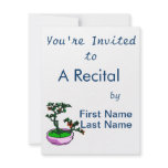 Azalea Bonsai Orange Flowers Bonsai Graphic Custom Invitations