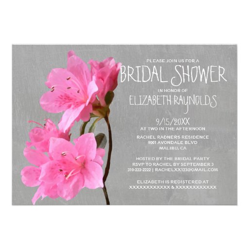 Azalea Bridal Shower Invitations