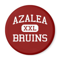 Azalea - Bruins - Middle School - Brookings Oregon Refrigerator Magnet