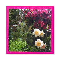 "Azalea Daffodil Garden" Magnet by CaroleArt "Azalea Daffodil Garden" Magnet