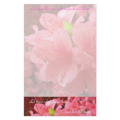 Azalea Field: Love - Stationery by bontondesigns
