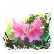 Azalea flower sticker