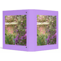 Azalea Flowers by Duck Pond 3 Ring Binder