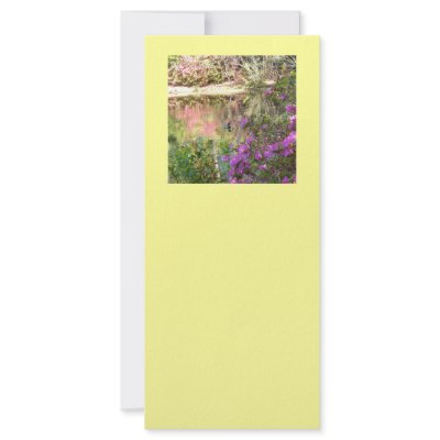 Azalea Flowers by Duck Pond Personalized Rack Card by HappyDoggies