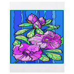 Azalea Flowers Stained Glass flyers