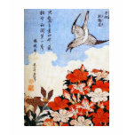 Azaleas and Sparrow, Katsushika Hokusai t-shirts