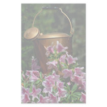 Azaleas and watering can stationery