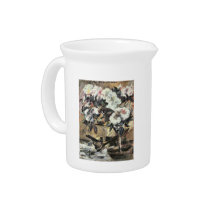 Azaleas by Lovis Corinth Beverage Pitchers