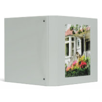 Azaleas by Porch With Wicker Chair Vinyl Binder