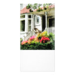 Azaleas by Porch With Wicker Chair Photo Card Template