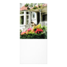 Azaleas by Porch With Wicker Chair Custom Rack Cards