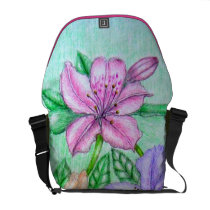 Azaleas flower courier bag