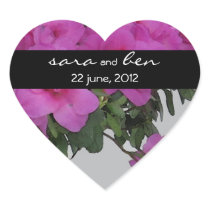 AZALEAS Grey Wedding Sticker