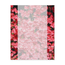 Azaleas. Pretty Pink Flowers. Flyer Design