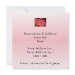 Azaleas. Pretty Pink Flowers. Personalized Announcement