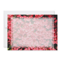 Azaleas. Pretty Pink Flowers. Personalized Invites